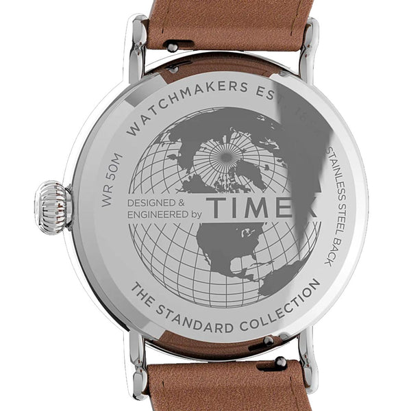 Timex Orologio Uomo Al Quarzo Standard Trendy - Modello TW2V27700 - Cinturino In Pelle, Design Classico - 3