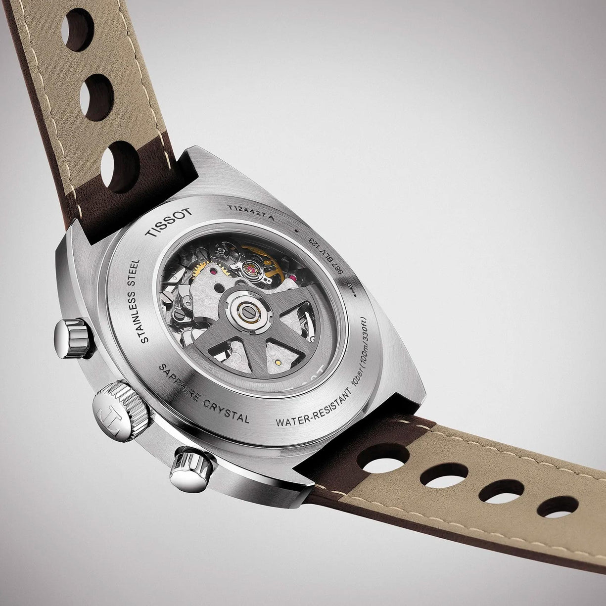 Reloj Tissot Heritage 1973 Chronograph T124.427.16.041.00 Automatico 43mm - Dando la Hora