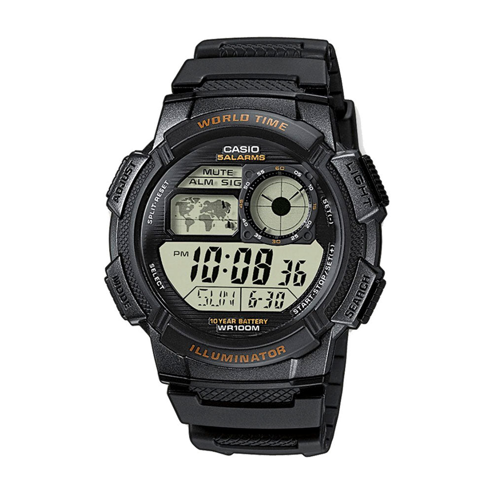 Reloj World Time Casio Vintage AE 1000W 1AVDF Dando la Hora Dando La Hora