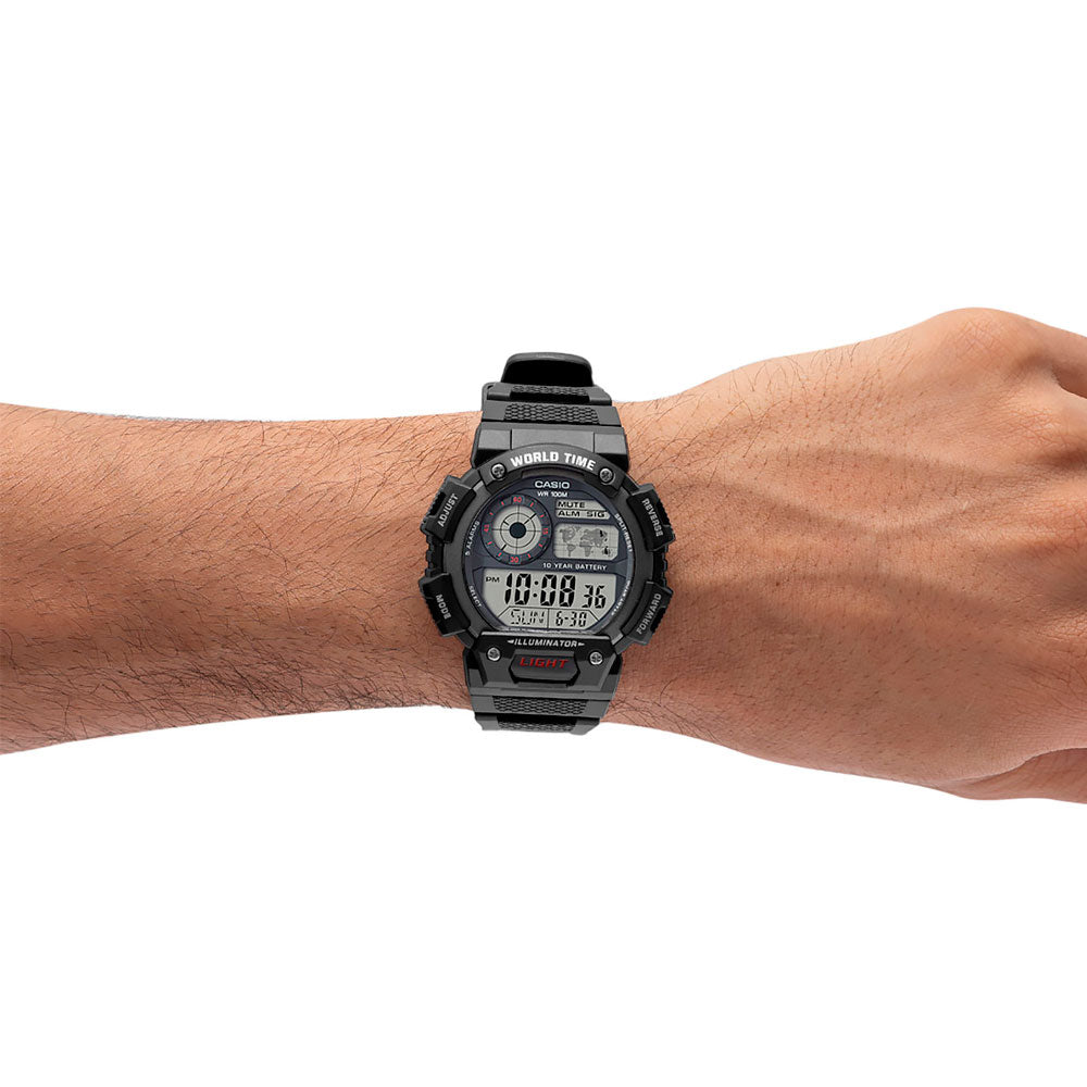 Reloj World Time Casio Vintage AE-1400WH-1AVDF - Dando la Hora