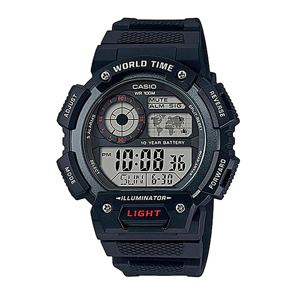 Reloj World Time Casio Vintage AE-1400WH-1AVDF - Dando la Hora