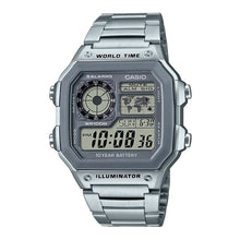 Reloj World Time Royale Casio Vintage AE-1200WHD-7AVCF Plateado - Dando la Hora