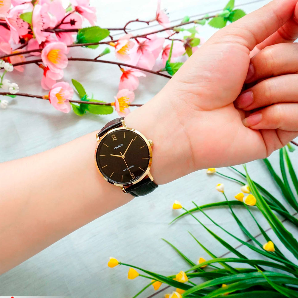 Reloj casio Análogo LTP-VT01GL-1BUDF Correa de Cuero - Dando la Hora