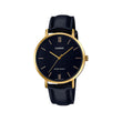 Reloj Casio Análogo LTP-VT01GL-1BUDF Correa de Cuero Negra