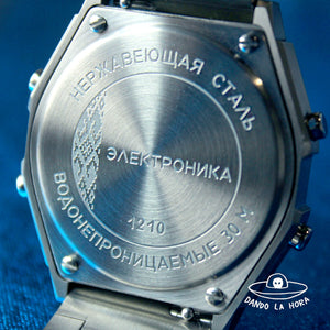 Reloj Elektronika #1250 Acero Inoxidable Made in Belarus - Dando la Hora