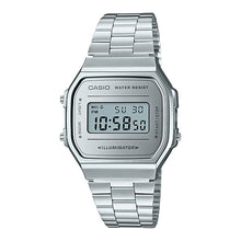 Reloj Vintage Casio A168WEM-7DF Digital Metálico Plateado