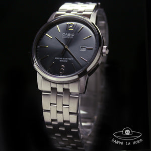 Reloj Casio Sapphire Análogo MTS-110D-1AVDF Correa de Acero
